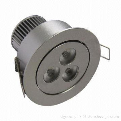 UL 3W Downlight with 3 x 1W, 90 or 60 Degrees Beam Angle